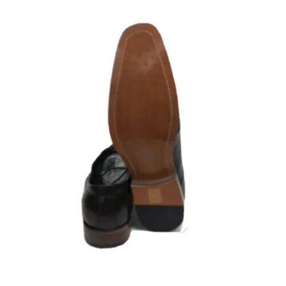 Steven Land Men\'s Dark Brown Dress Shoes Oxfords 100% Leather Size 8 main image 5